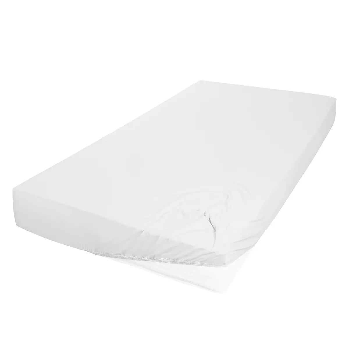 Bio-Mako-Feinjersey-Spannbetttuch | Weiß
