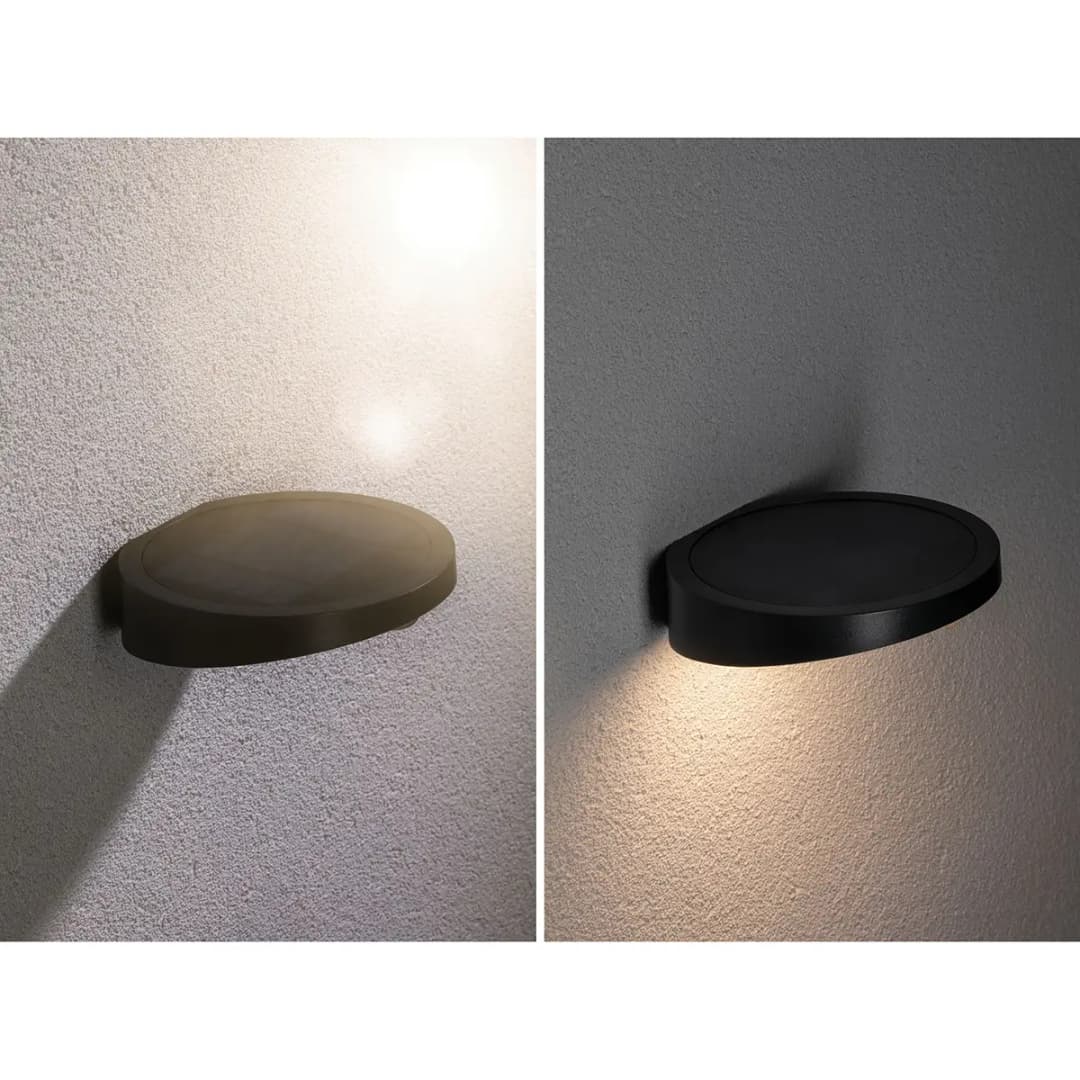 Solar-Wandleuchte Ryse | Schwarz