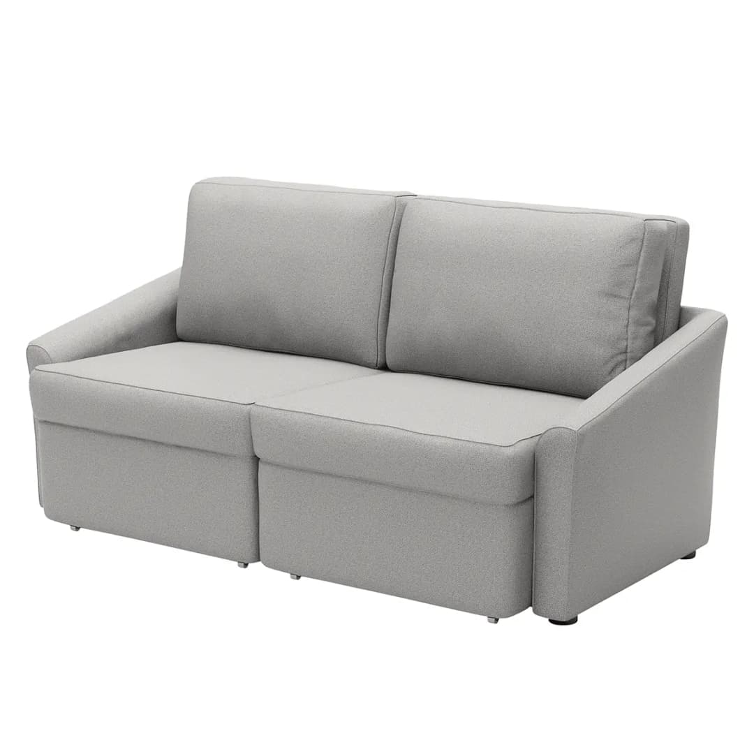 Boxspring-Schlafsofa Befasy | Grau