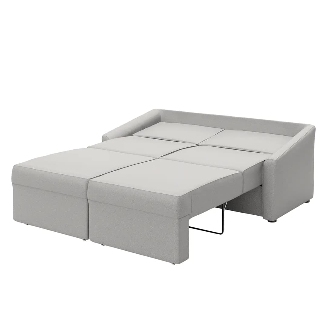 Boxspring-Schlafsofa Befasy | Grau