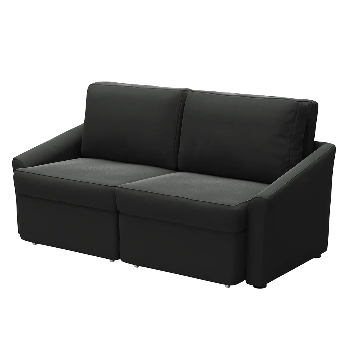 Boxspring-Schlafsofa Befasy | Schwarz