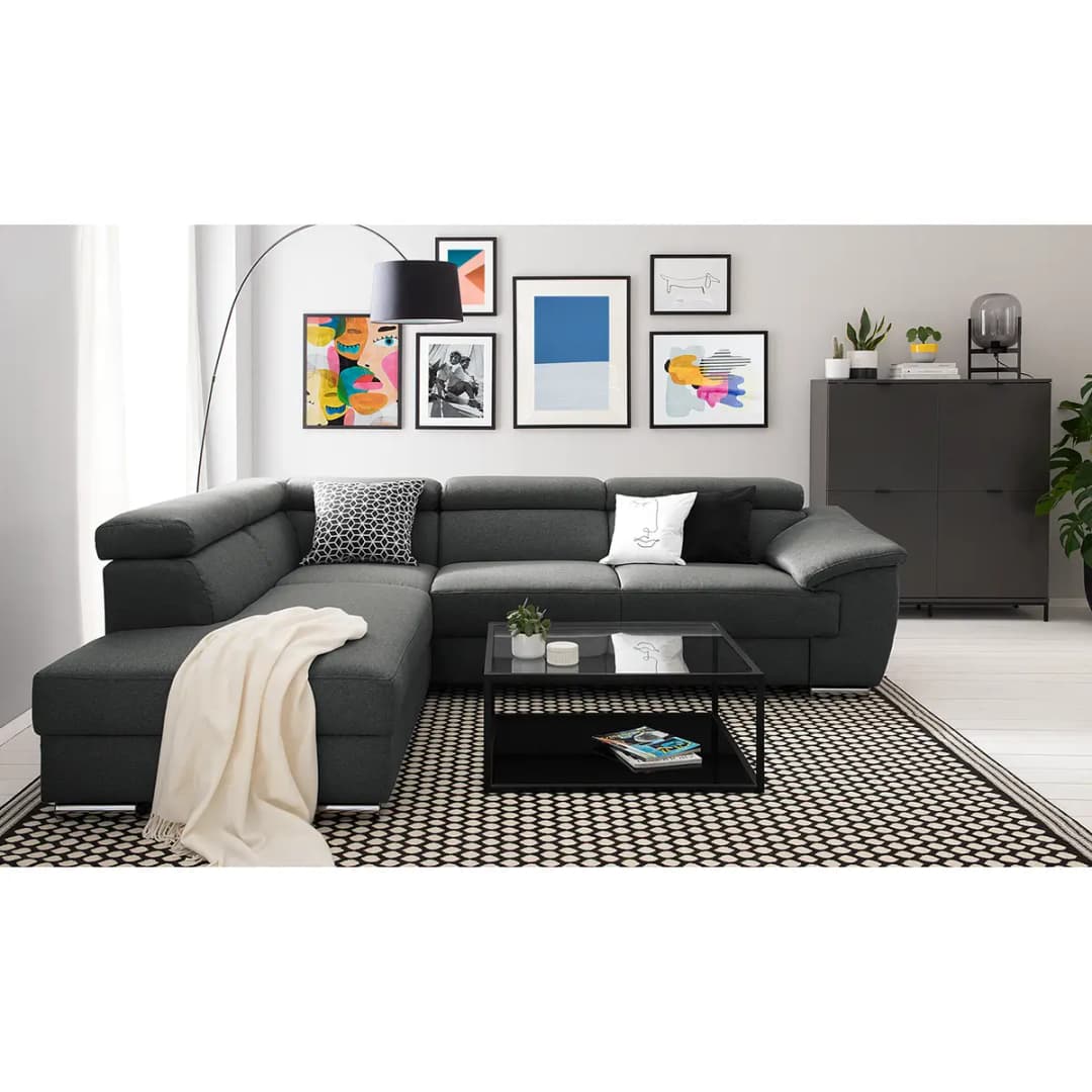 Ecksofa Swain | Schwarz