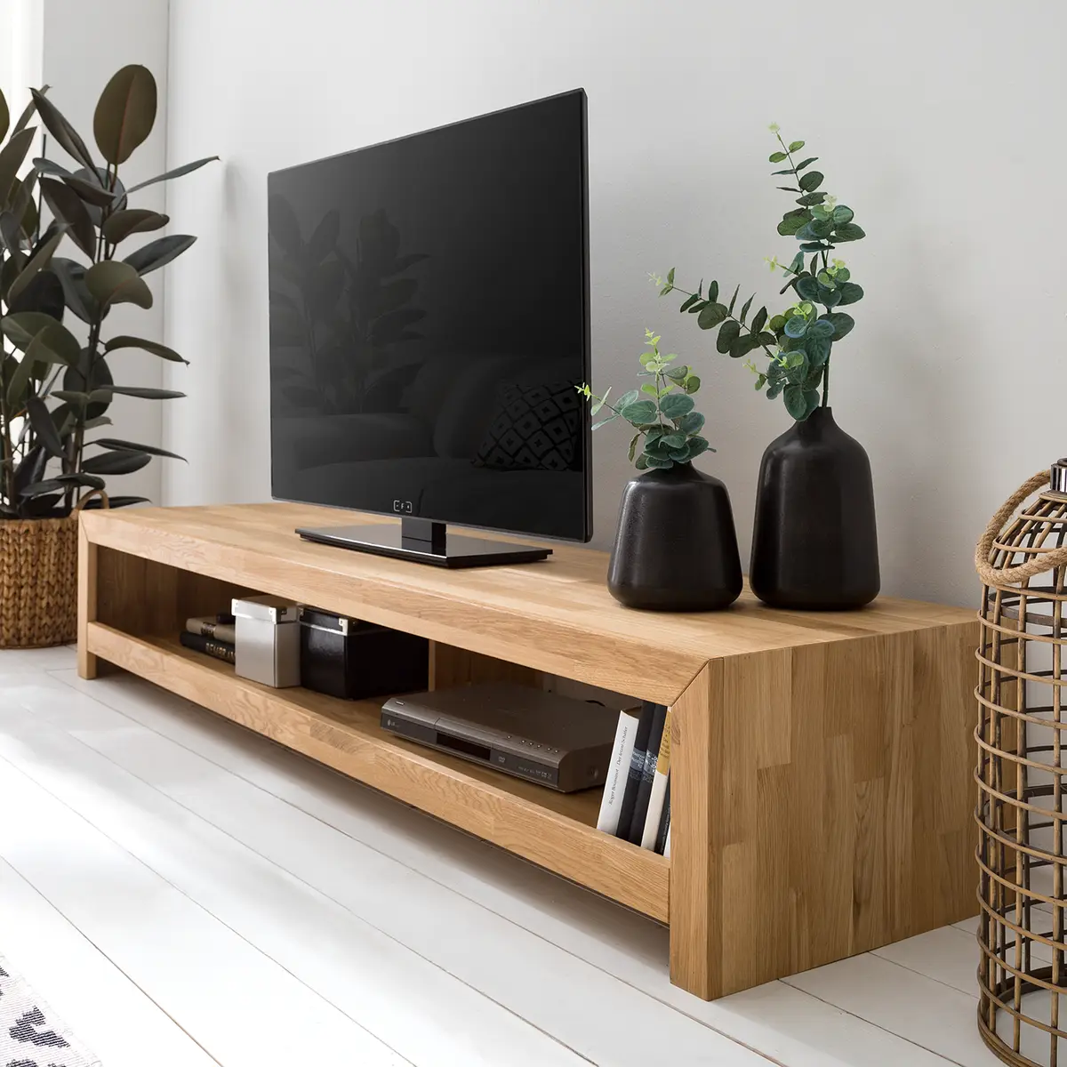 TV-Lowboard KireaWOOD | Braun