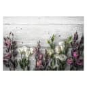 Vliestapete Tulpen-Rose Shabby | Mehrfarbig