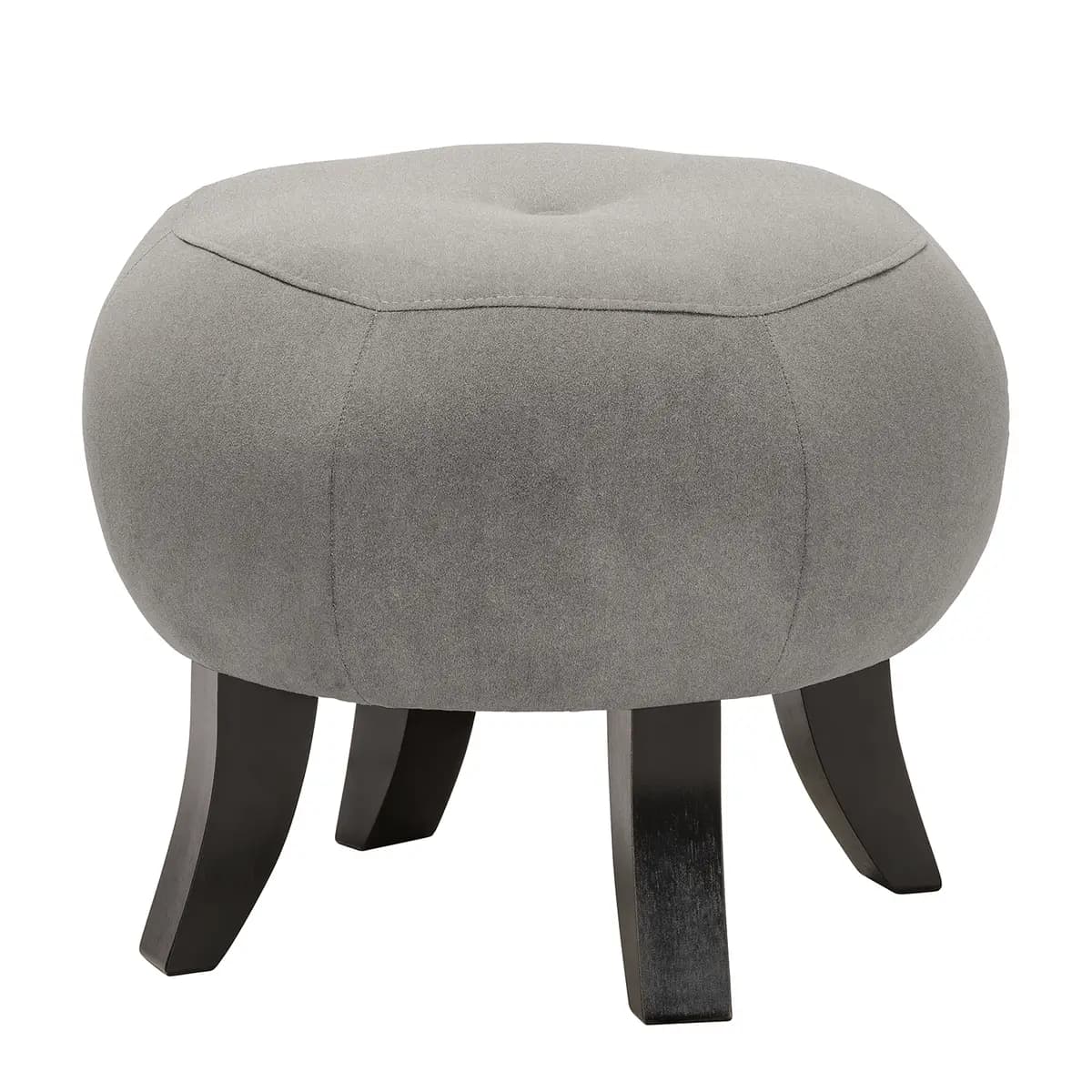 Polsterhocker Leke | Grau
