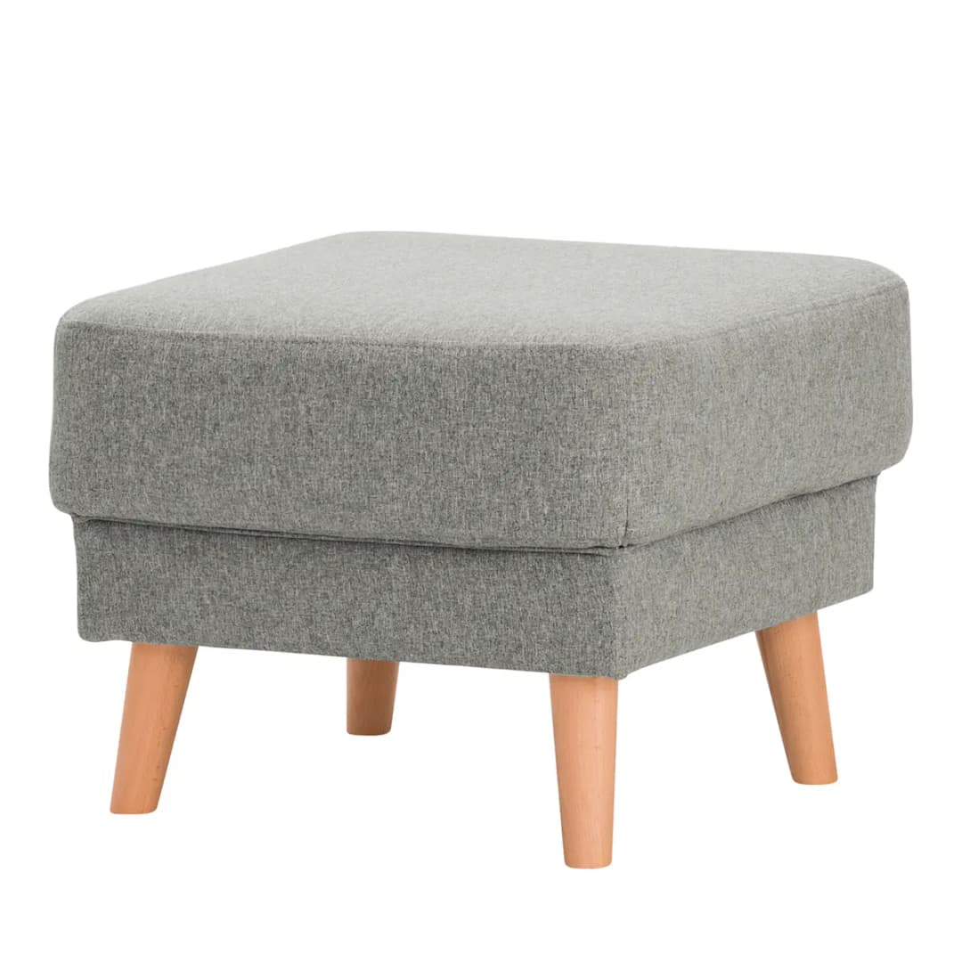 Polsterhocker Bette II | Grau