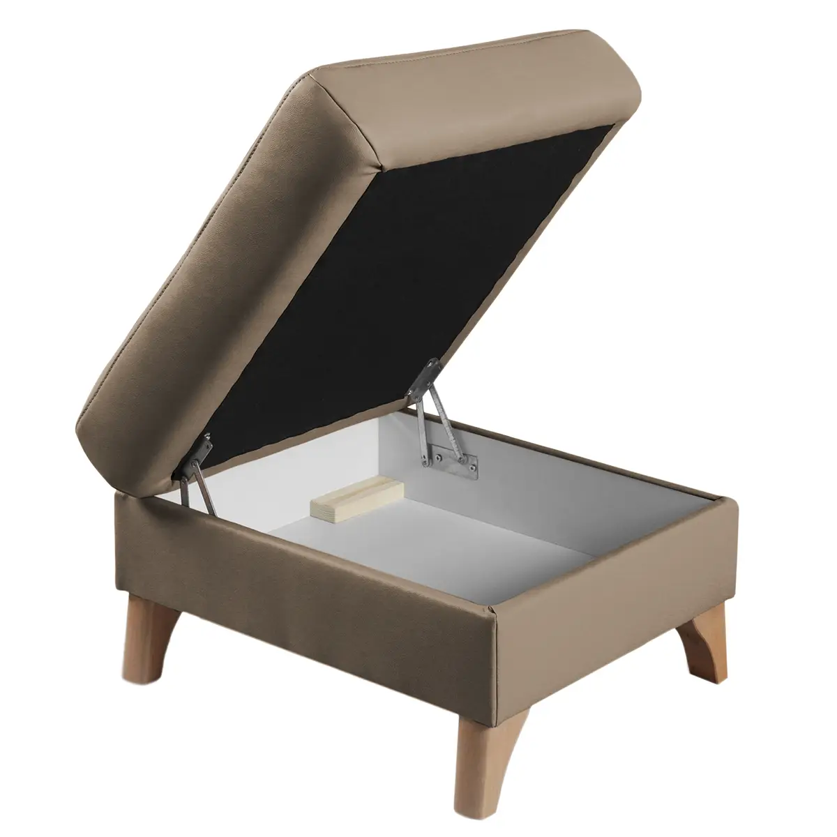 Polsterhocker London | Grau