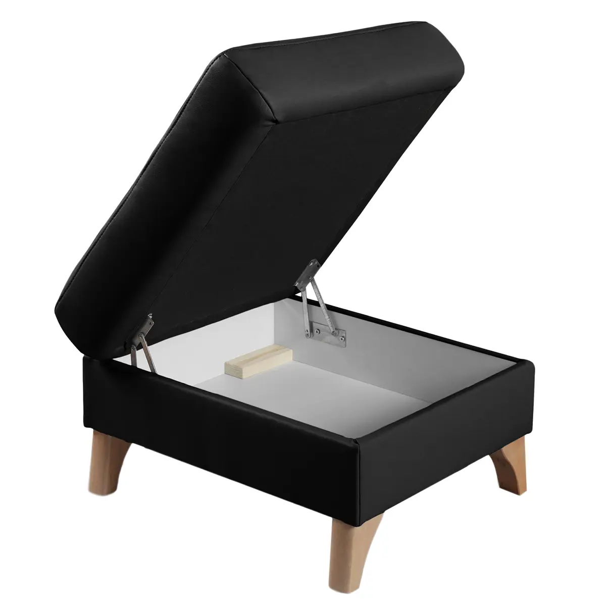 Polsterhocker London | Schwarz