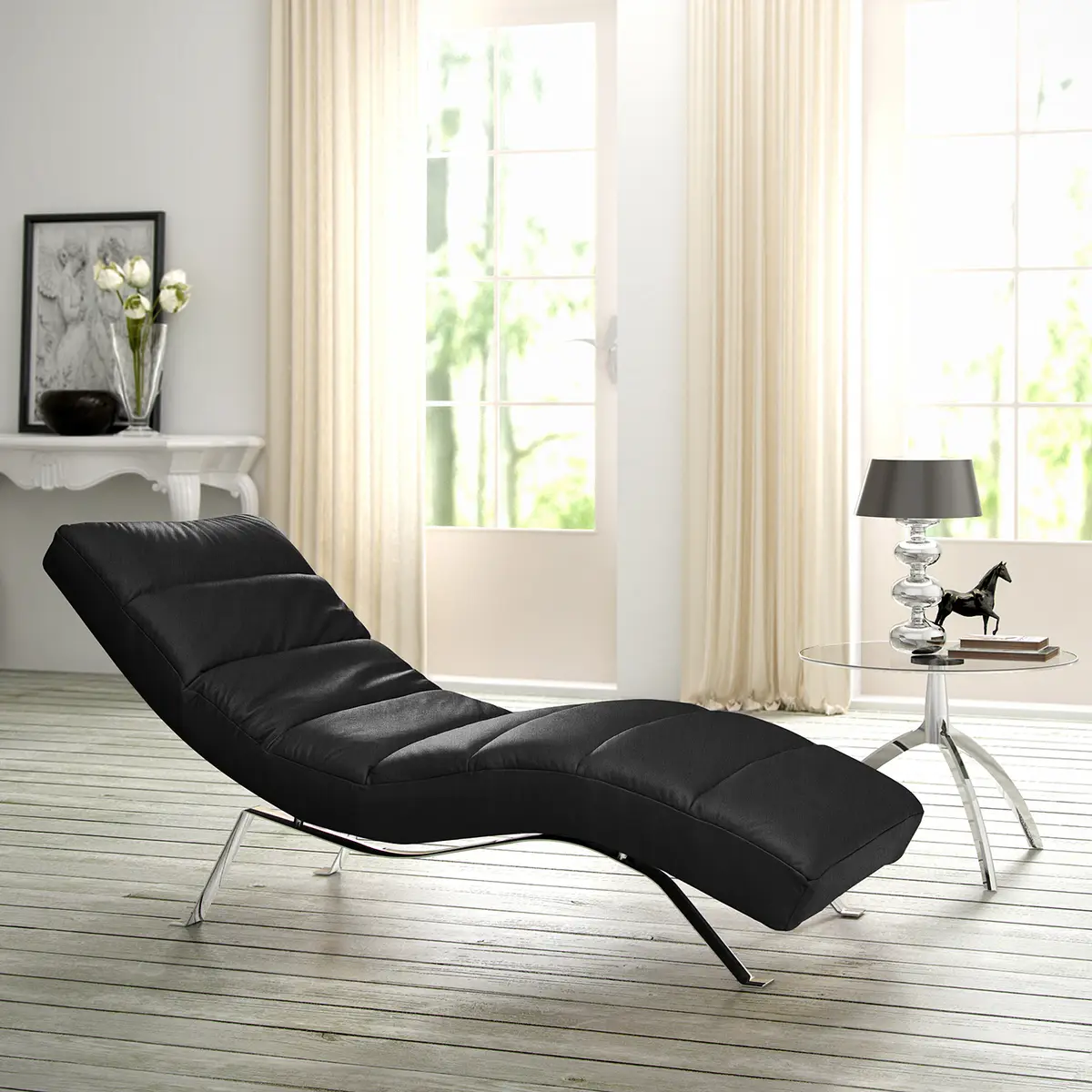 Relaxliege Kasson | Schwarz