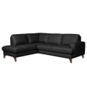 Ecksofa London | Schwarz