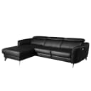 Ecksofa Leary | Schwarz