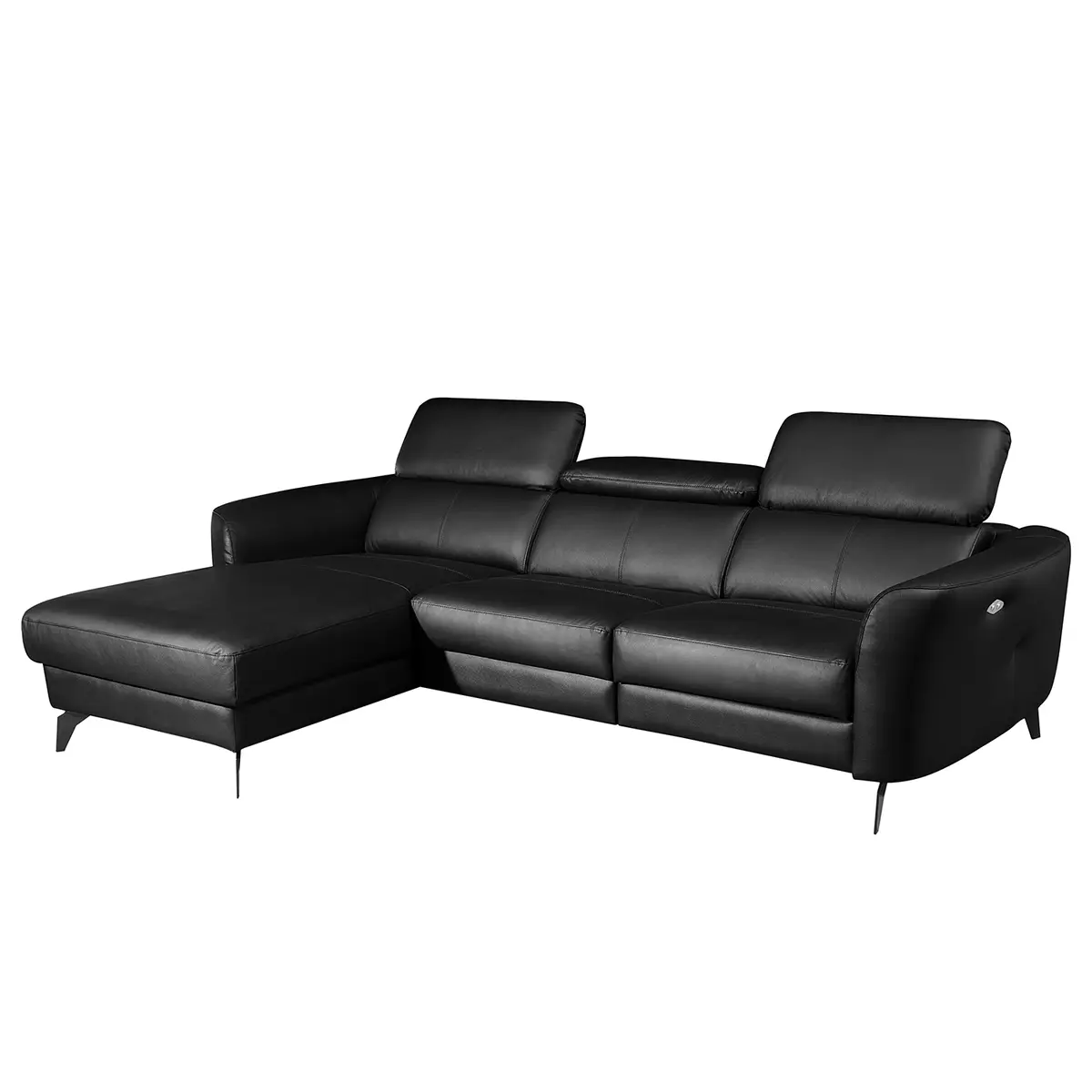 Ecksofa Leary | Schwarz