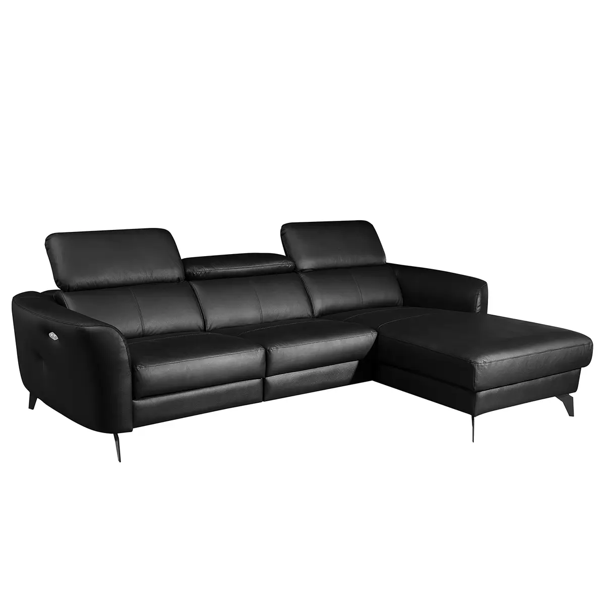 Ecksofa Leary | Schwarz