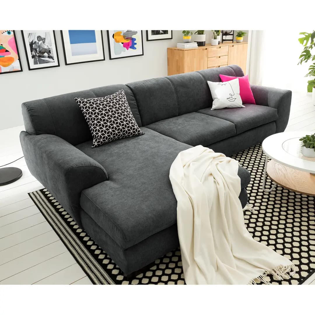 Ecksofa Lefroy | Grau