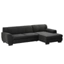 Ecksofa Lefroy | Schwarz