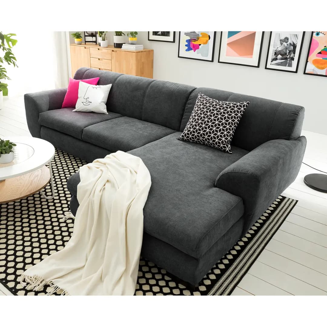 Ecksofa Lefroy | Grau