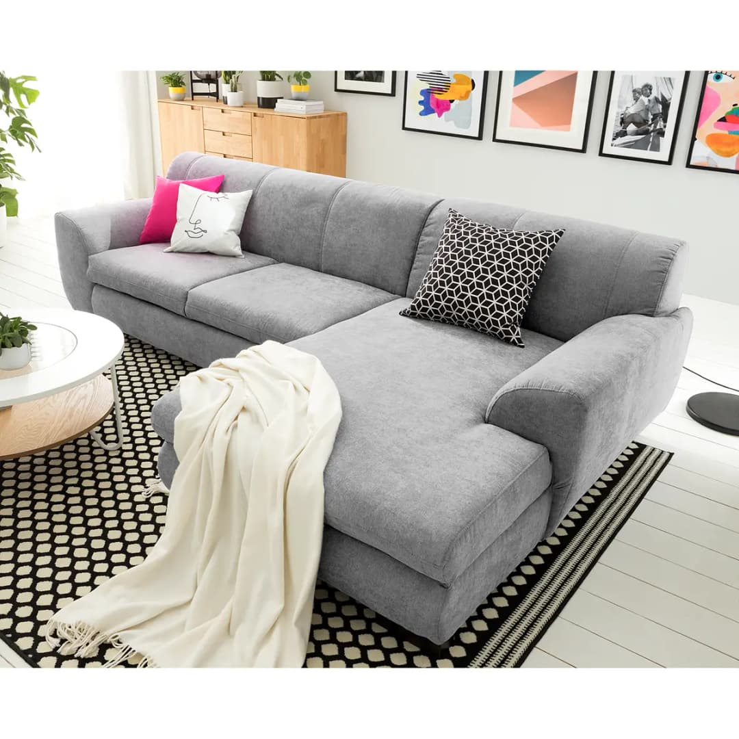 Ecksofa Lefroy | Grau