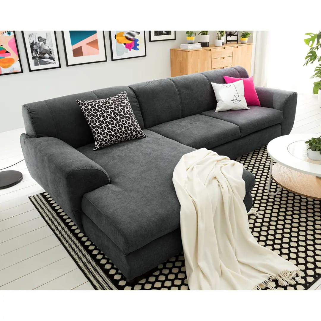 Ecksofa Lefroy | Grau
