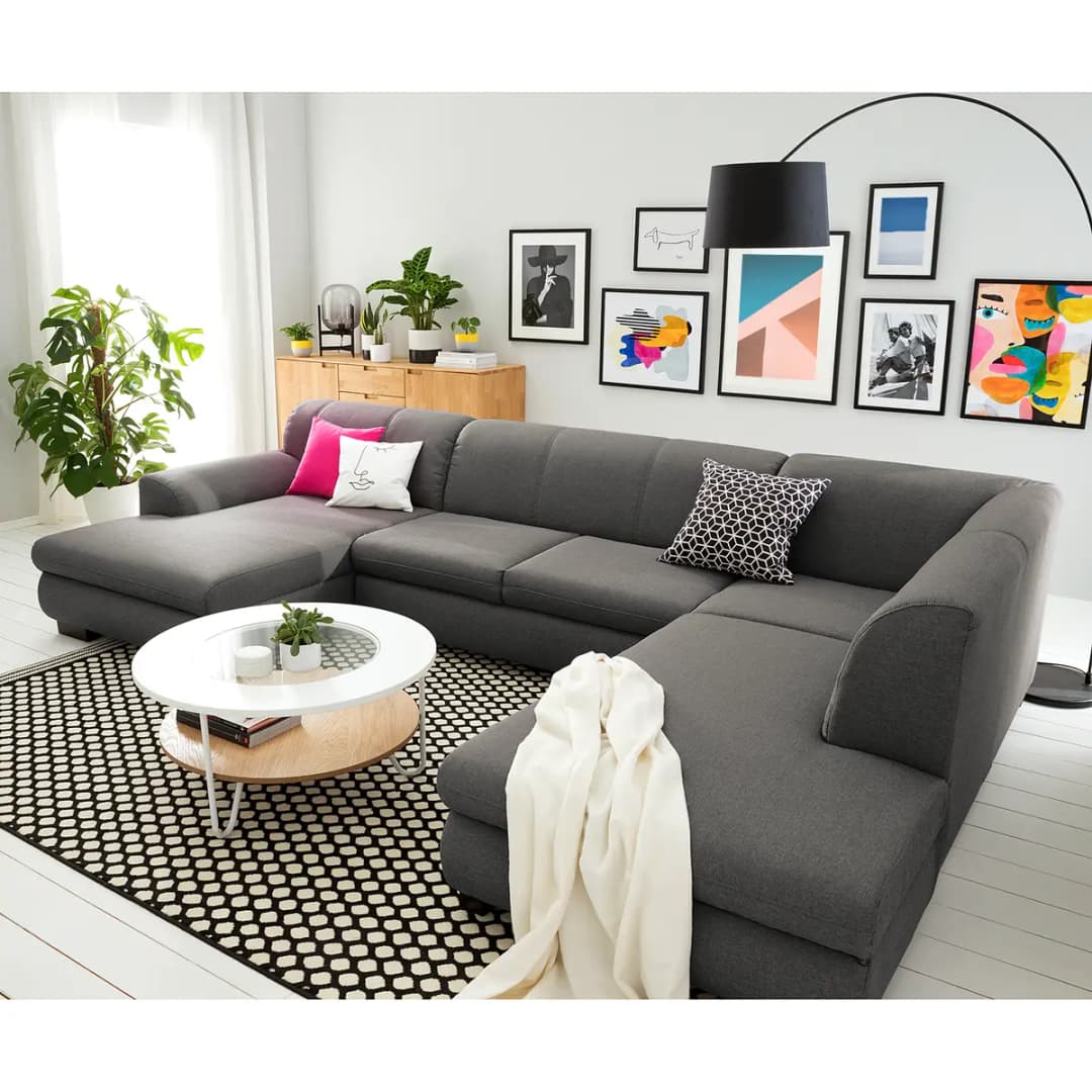 Wohnlandschaft Lefroy | Grau