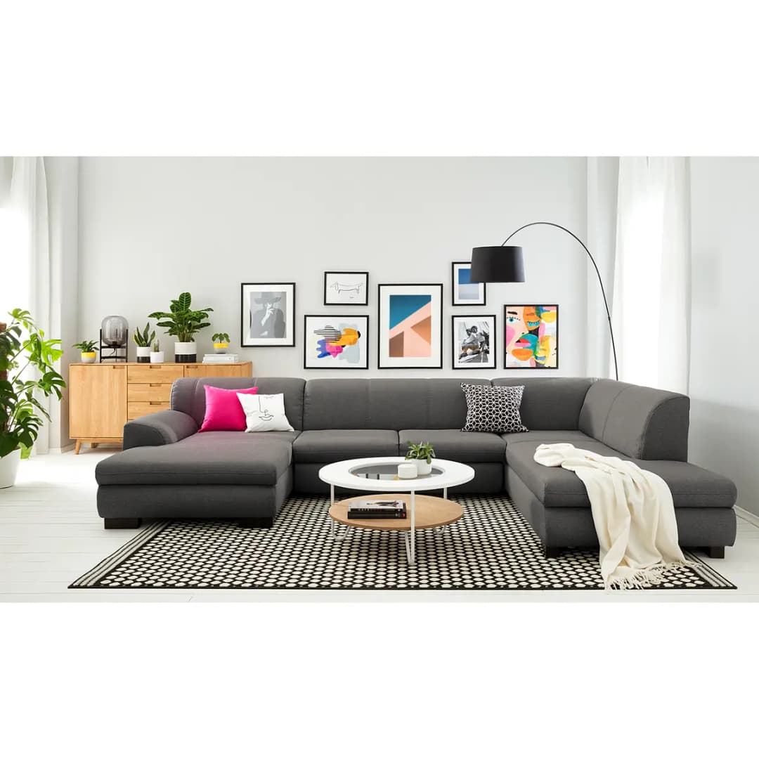 Wohnlandschaft Lefroy | Grau