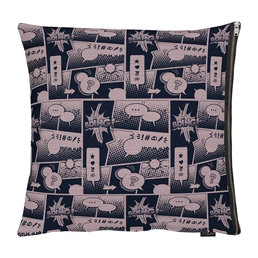 Kissenbezug Comic Pink/Altrosa 66 x 66cm Webstoff | Rosa