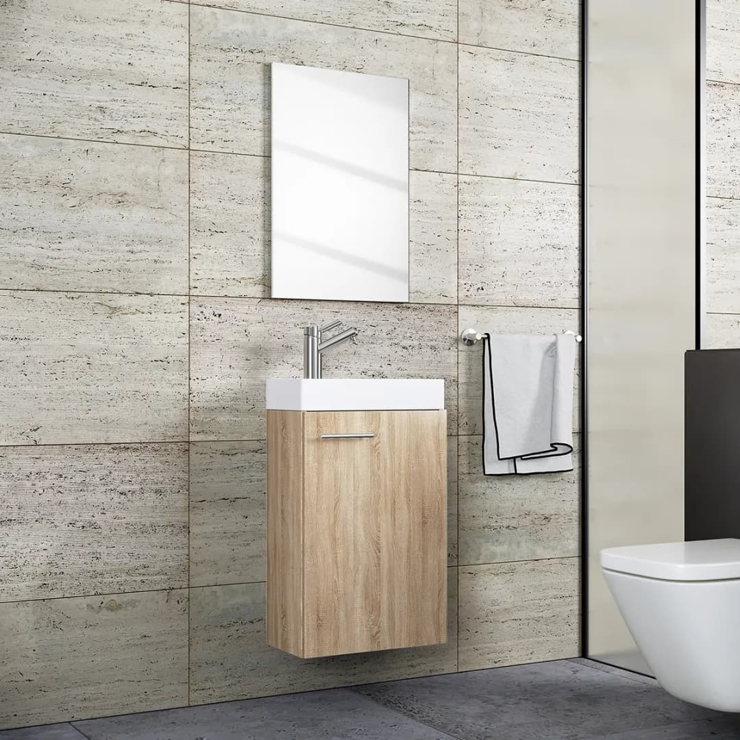 Badezimmerset Slito I 3-teilig | Braun
