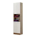 Hochschrank 50cm Weiß | Weiß