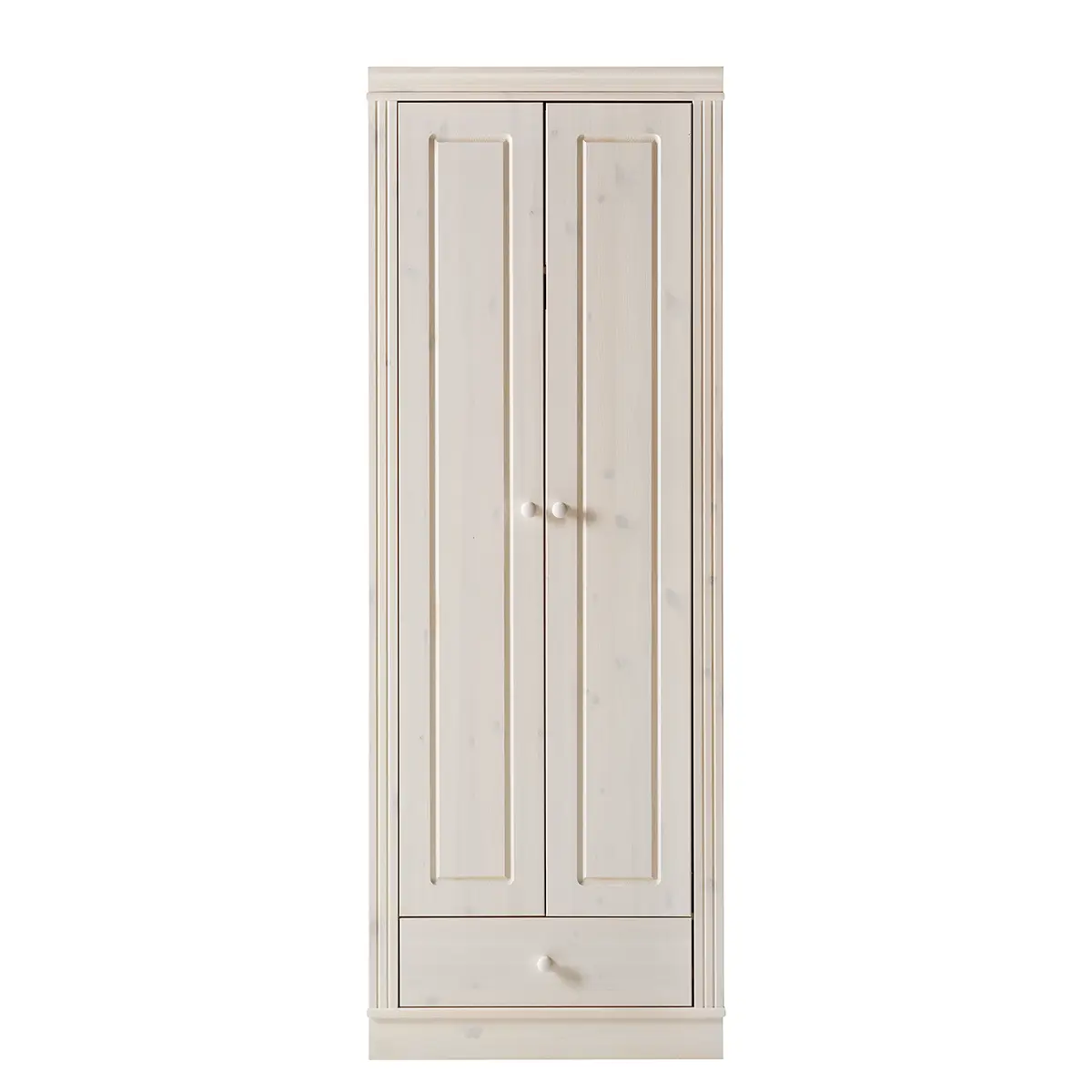 Massiver Garderobenschrank Lillehammer | Weiß