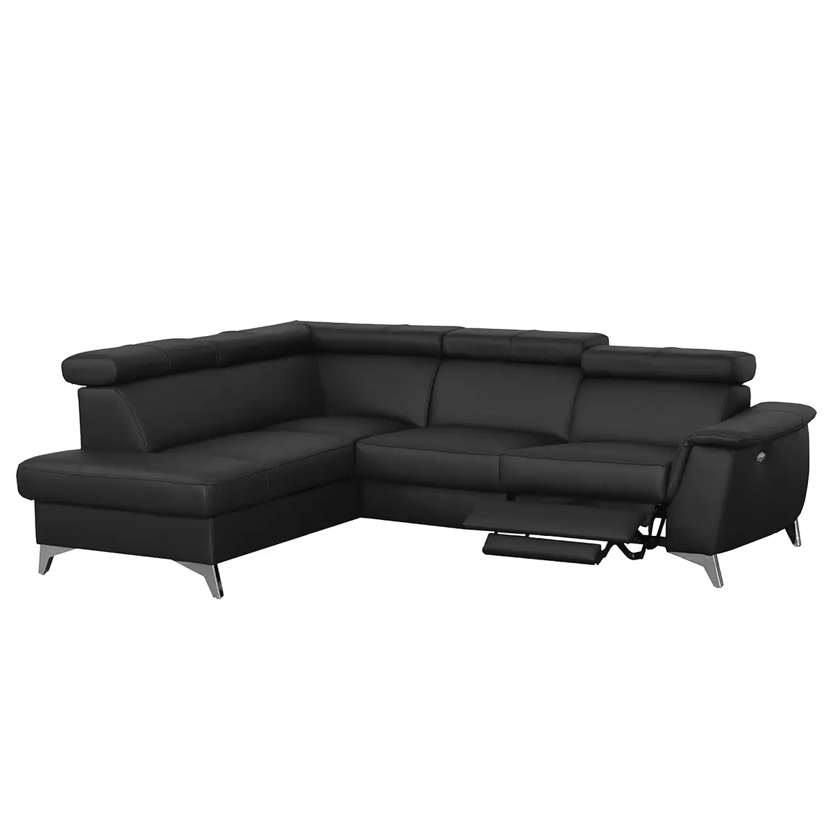 Ecksofa Lobos | Schwarz