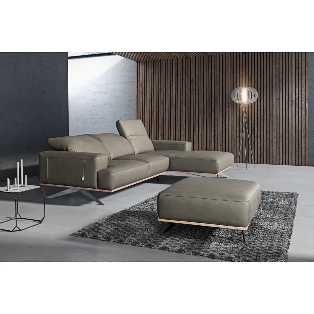 Ecksofa Nadra | Grau