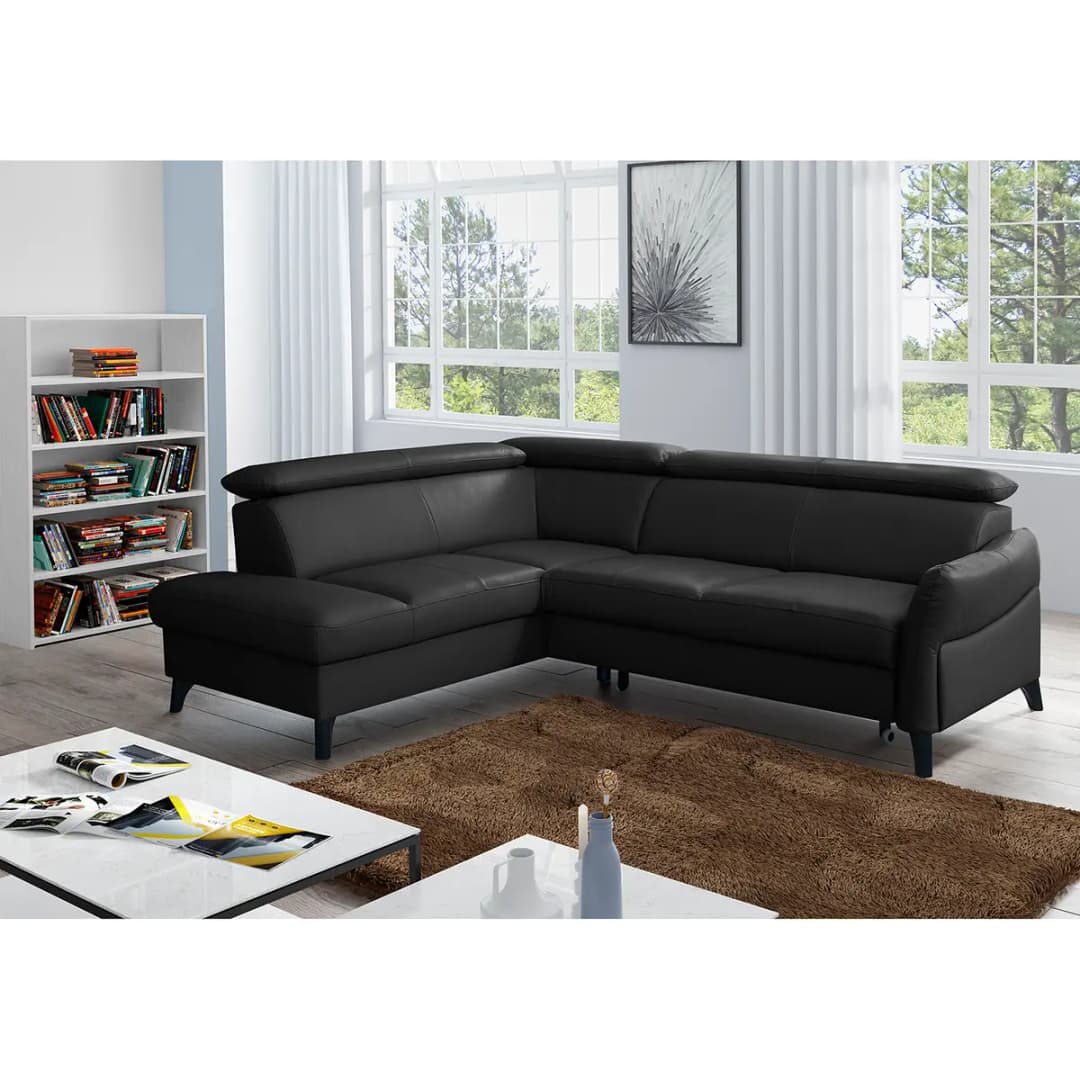Ecksofa Junin | Schwarz