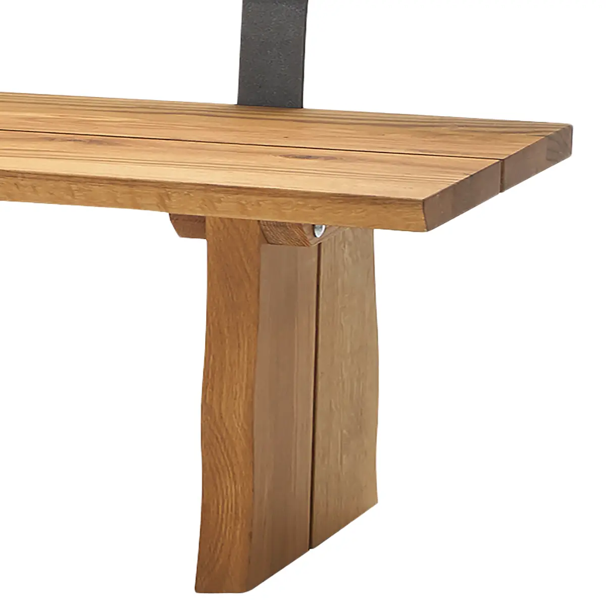 Sitzbank mit Rücken 220cm Braun | Braun