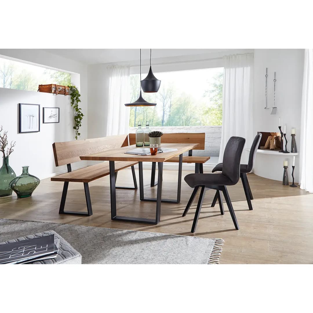 Esstisch IV 180 x 90cm Schwarz | Braun