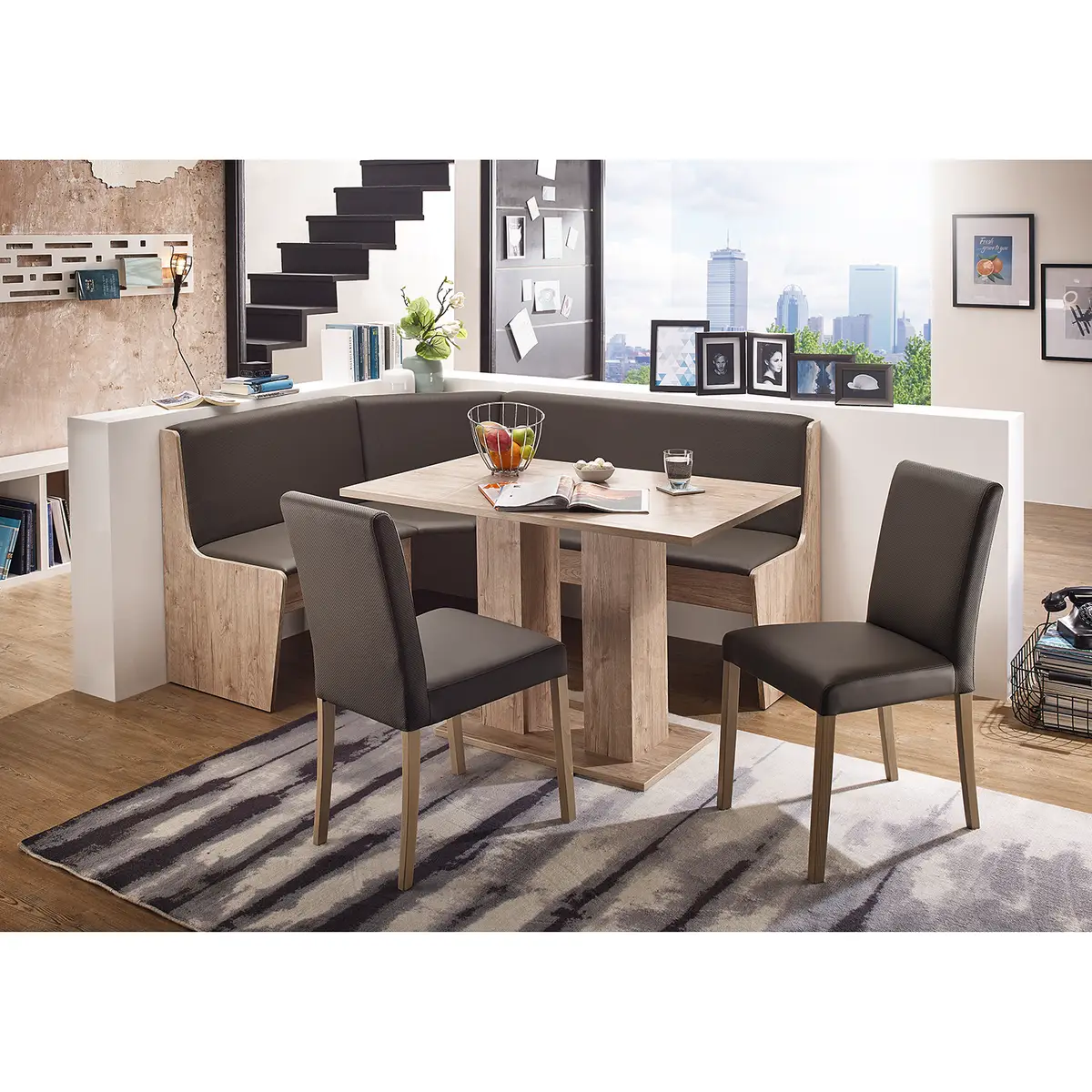 Essgruppe Sylt 4-teilig | Braun