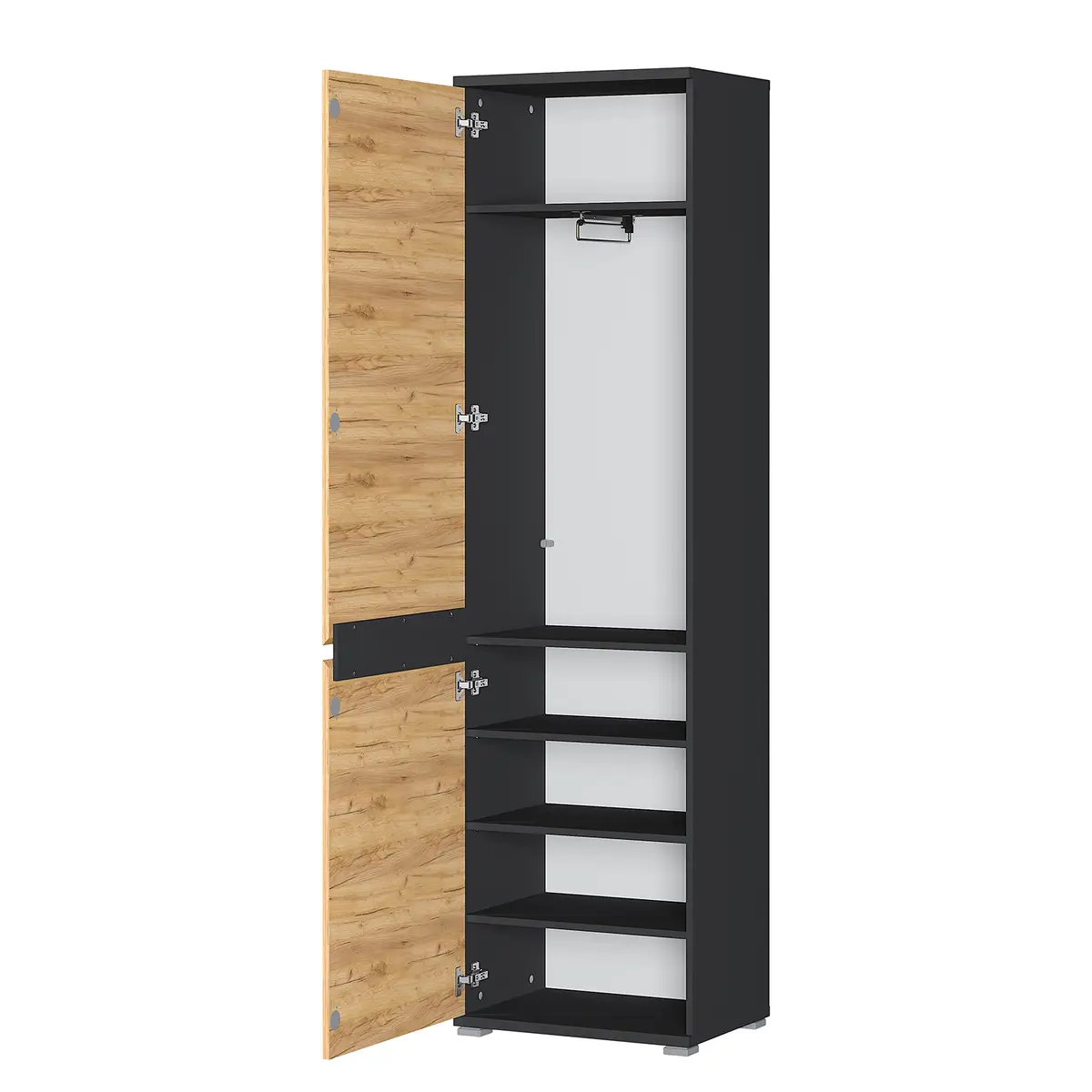 Garderobenschrank Lissabon | Holztöne