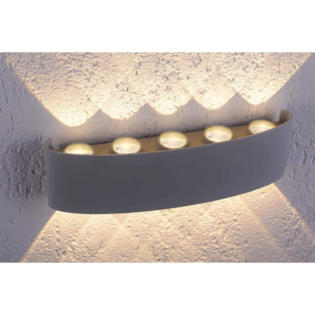 LED-Wandleuchte Carlo II | Silber