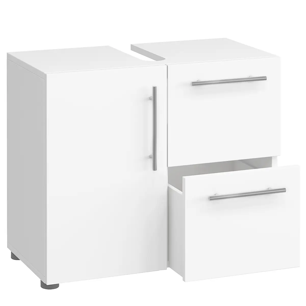 Waschbeckenunterschrank Flandu | Weiß