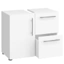 Waschbeckenunterschrank Flandu | Weiß