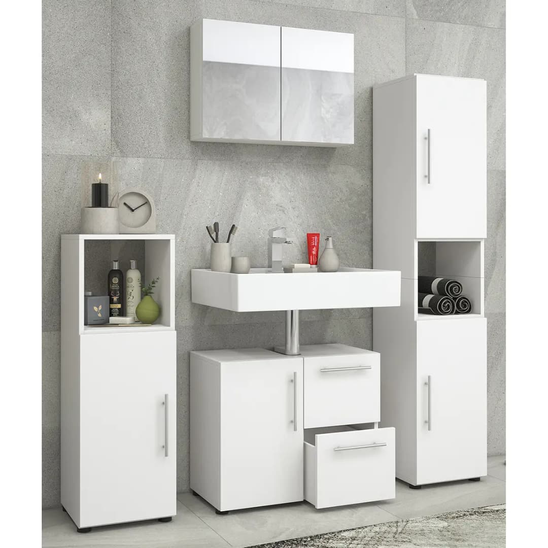Badezimmerset I 4-teilig | Weiß