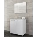 Badezimmerset Melville V 3-teilig 80cm Weiß/Weiß | Weiß