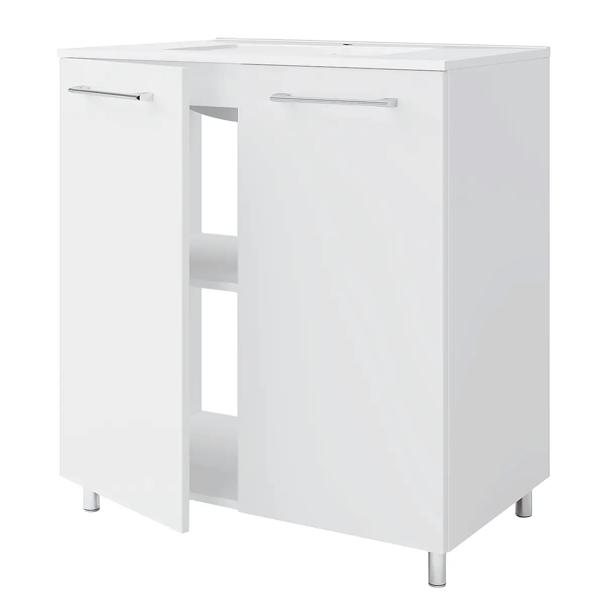 Stand-Waschtisch Melville II 80cm Weiß/Weiß | Weiß