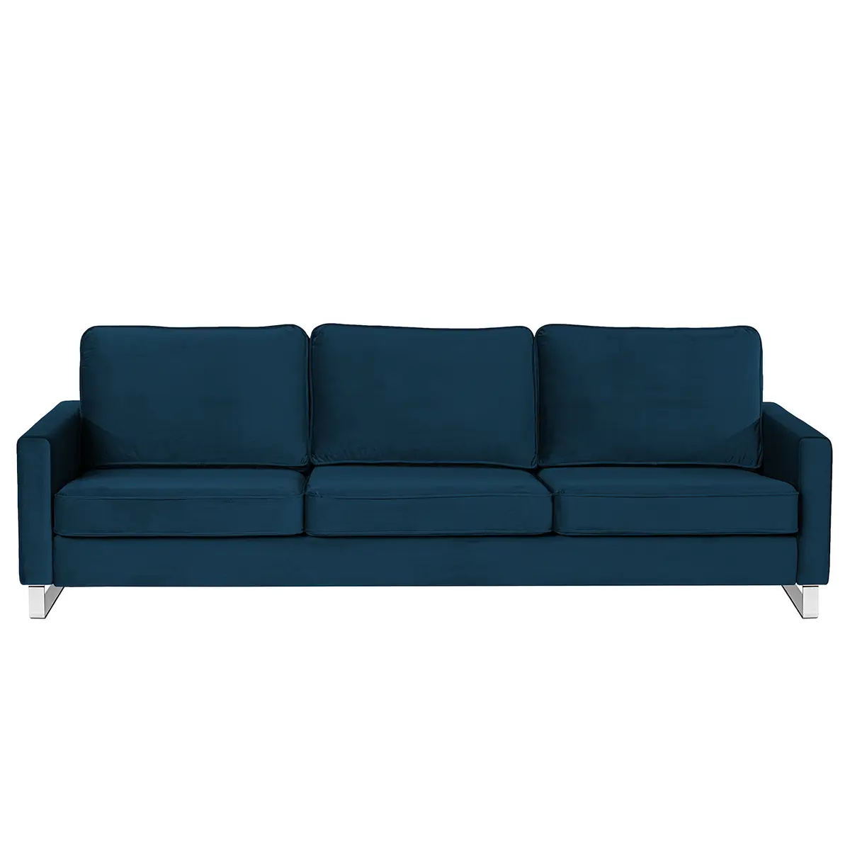 3-Sitzer Sofa Samt Ravi | Blau