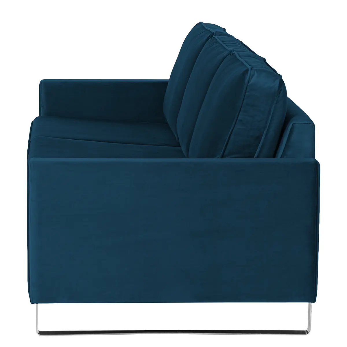 3-Sitzer Sofa Samt Ravi | Blau