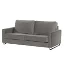 Sofa I 2-Sitzer Grau/Lichtgrau Samt Ravi | Grau