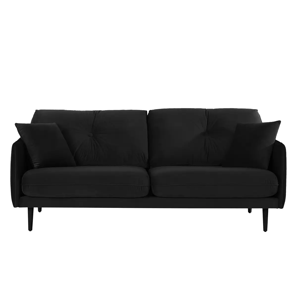 Sofa Pigna 3-Sitzer | Schwarz