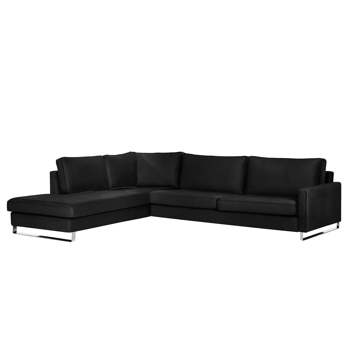 Ecksofa Ravi | Schwarz