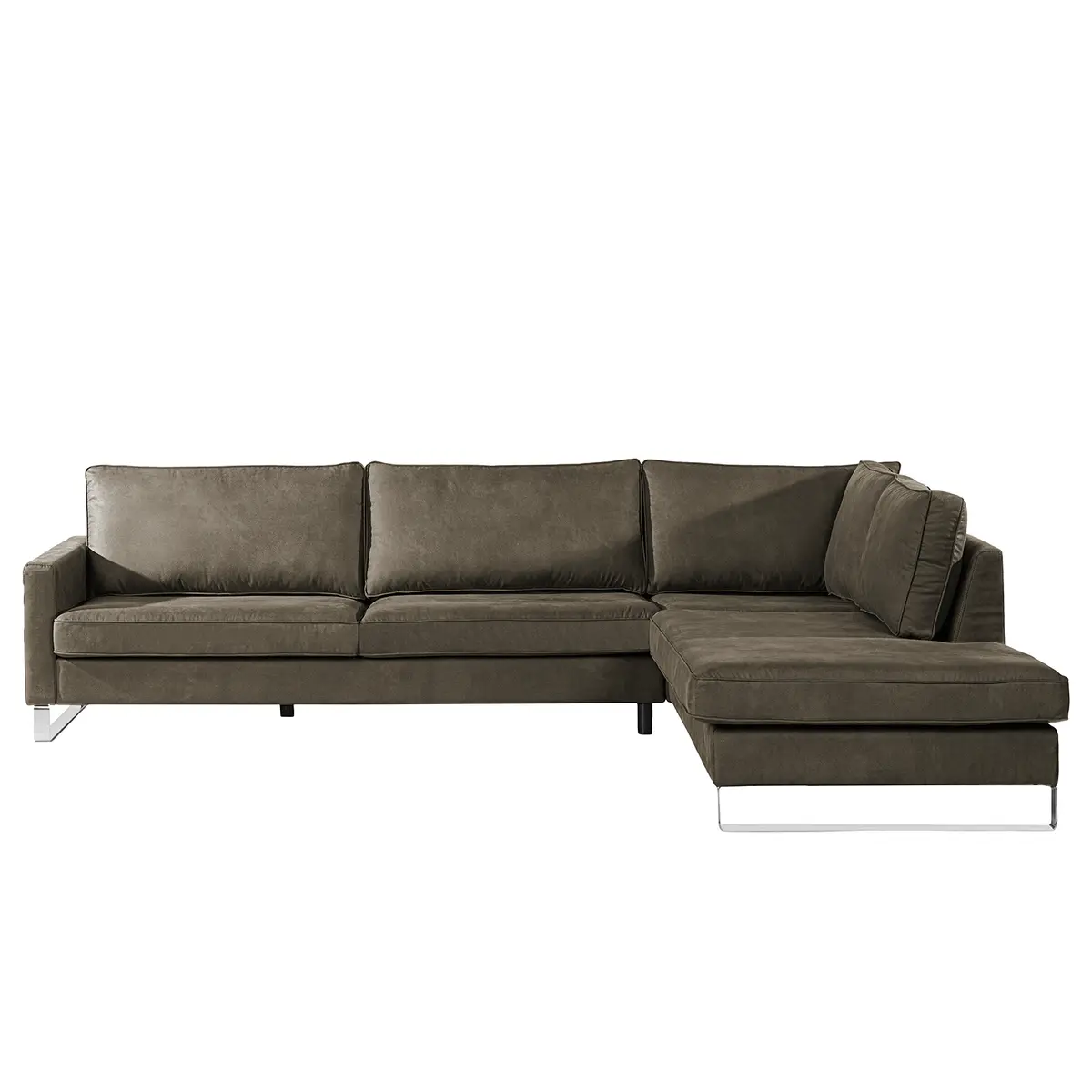 Ecksofa | Braun