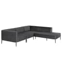 Ecksofa Luparo | Grau