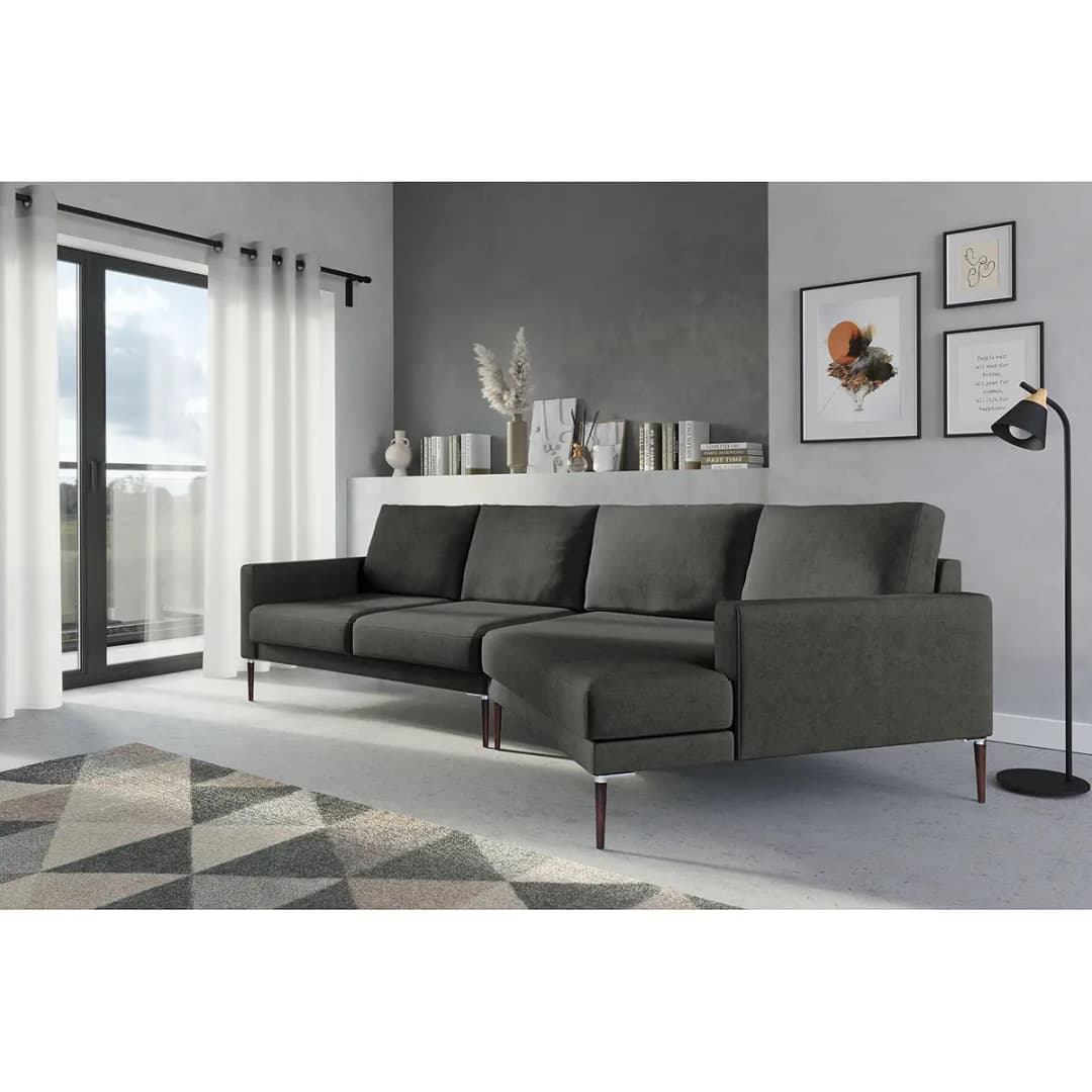 Ecksofa Ravi | Grau