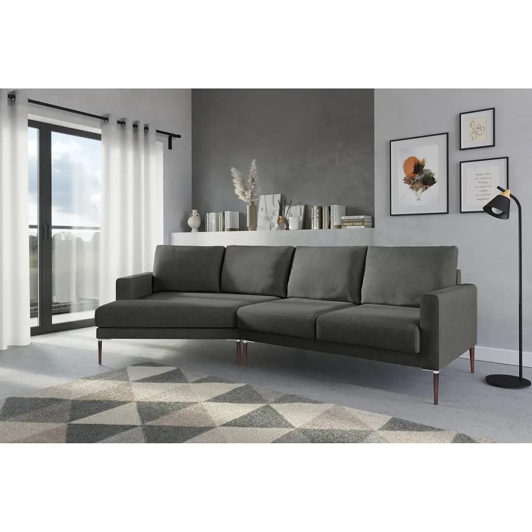 Ecksofa Ravi | Grau